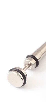 Silver spike stud earring