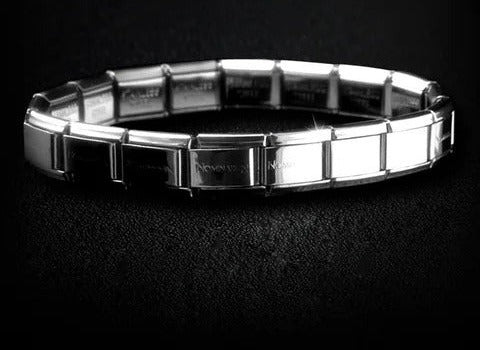 Silver charm bracelet